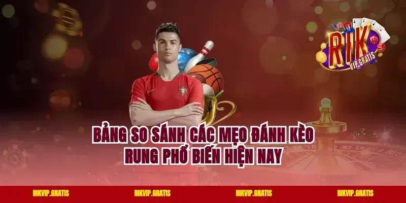 Bảng so sánh các mẹo đánh kèo rung phổ biến hiện nay